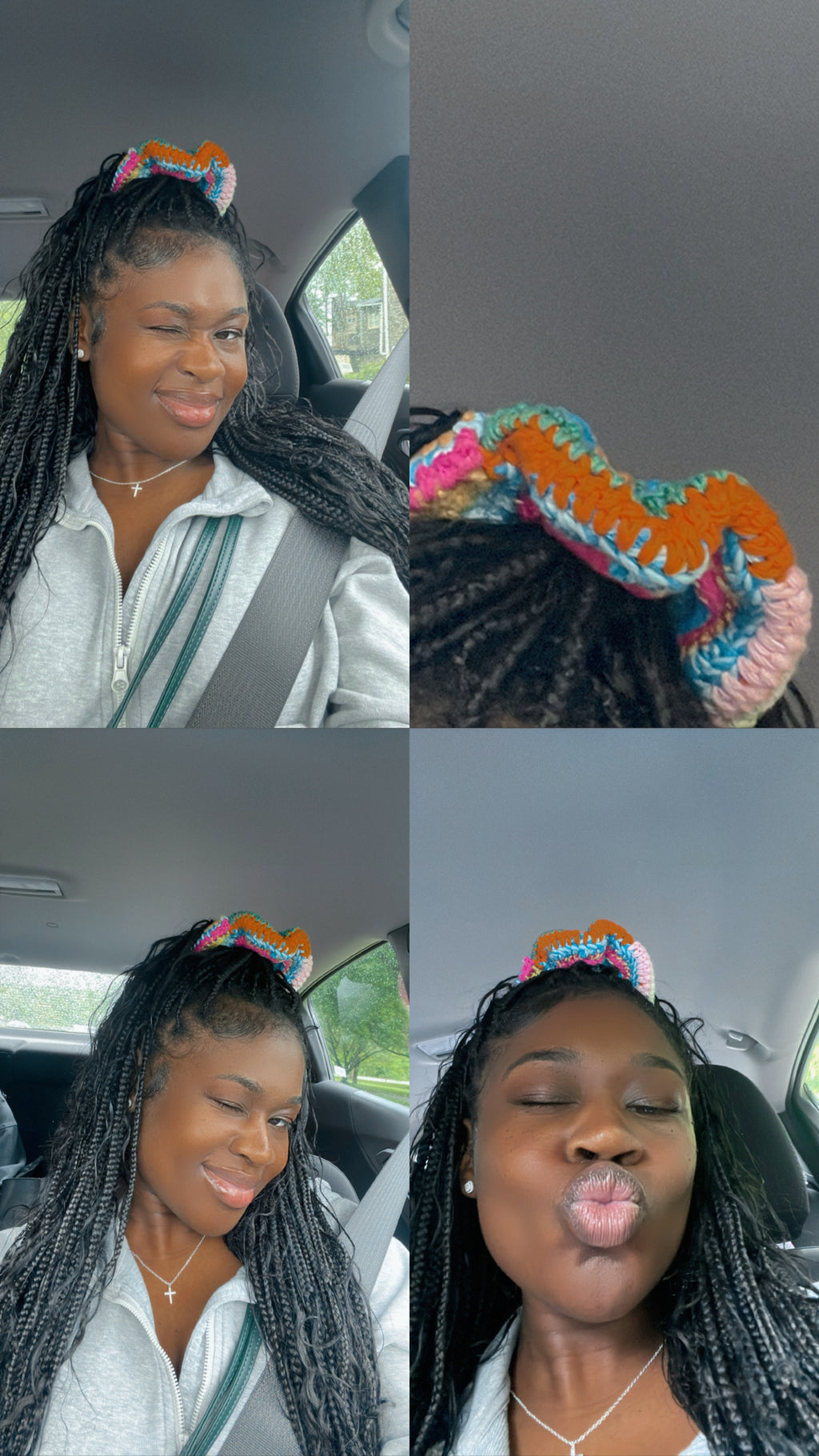 Scrap Yarn Designer Inspired Scrunchie