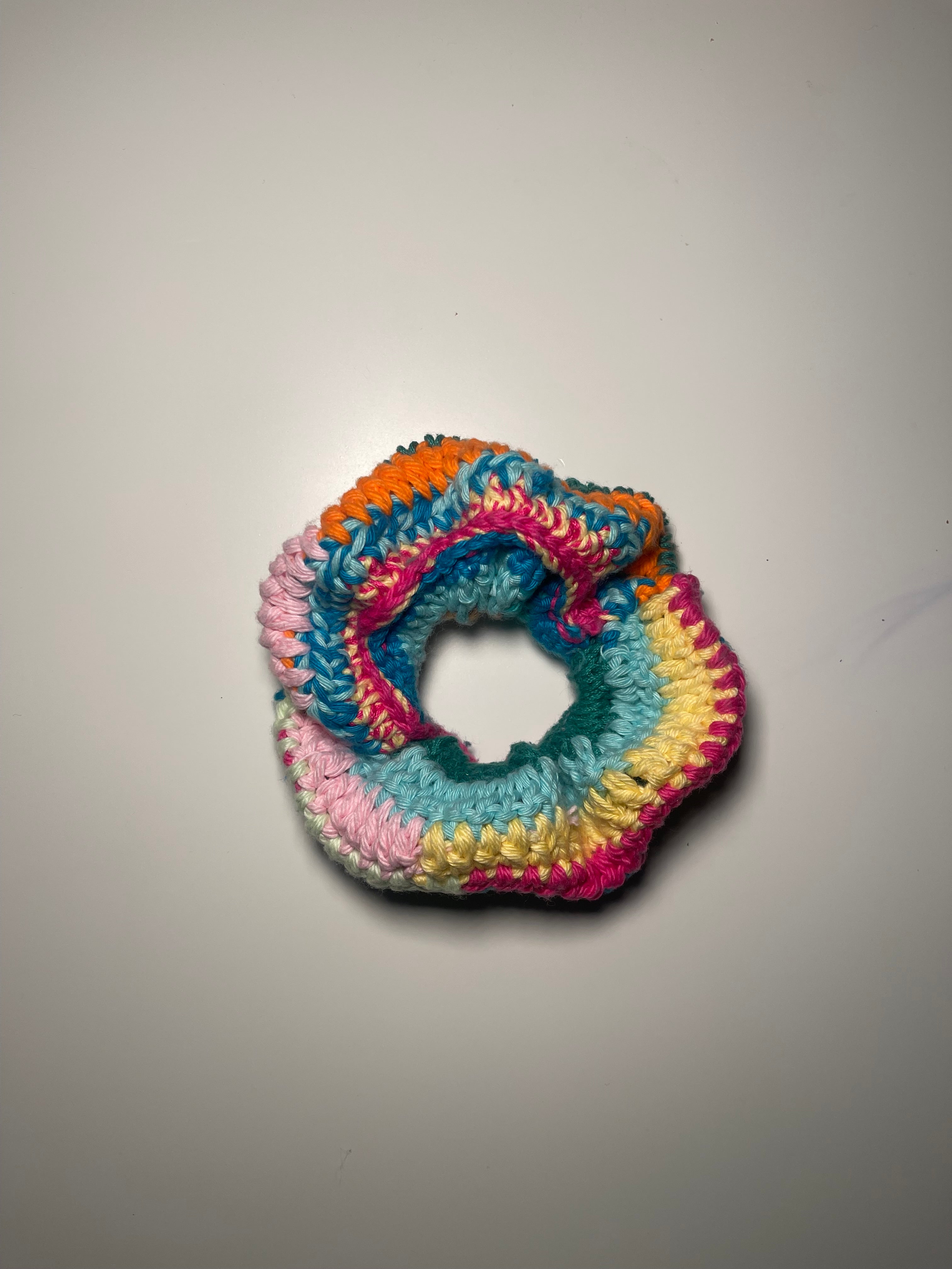 Scrap Yarn Designer Inspired Scrunchie