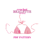 Crochet Pink Heart Bralette Pattern (PDF Pattern + Video Tutorial)